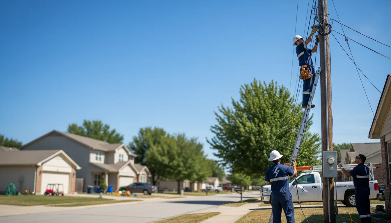 Residential electrician providing installation services in West Branch, IA